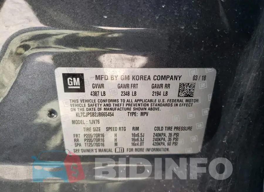KL7CJPSB2JB665454 Photo# 10