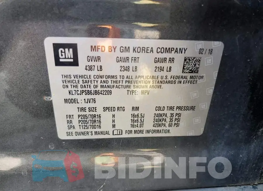 KL7CJPSB6JB642209 Photo# 10