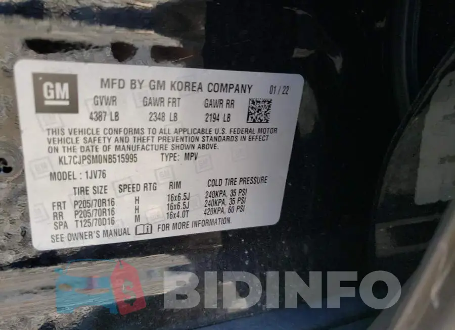 KL7CJPSM0NB515995 Photo# 10