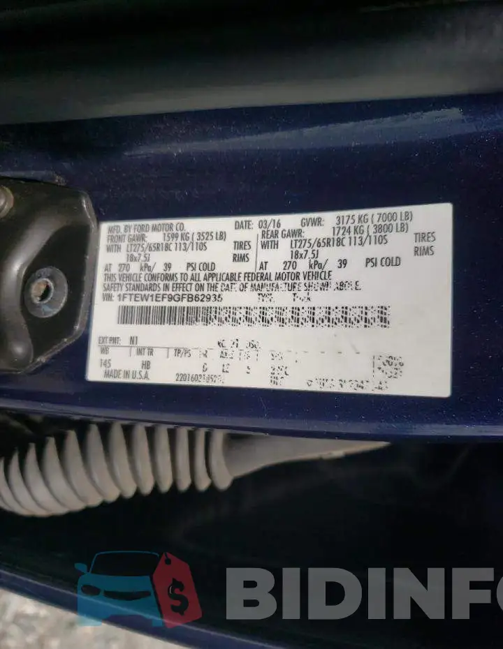 1FTEW1EF9GFB62935 Photo# 10