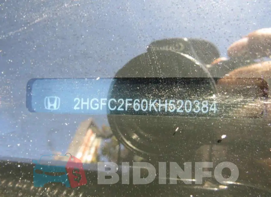 2HGFC2F60KH520384 Photo# 10