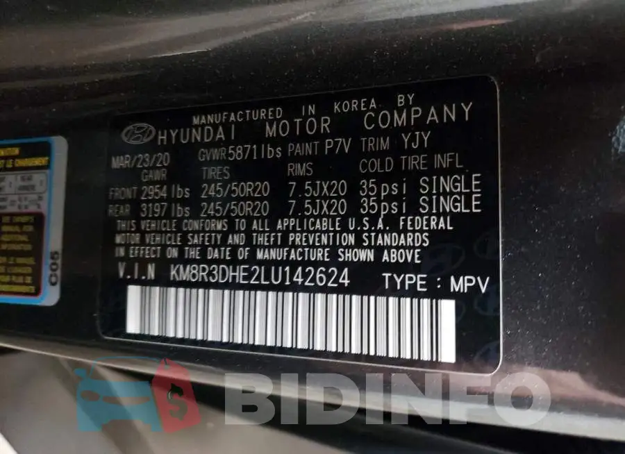 KM8R3DHE2LU142624 Photo# 10