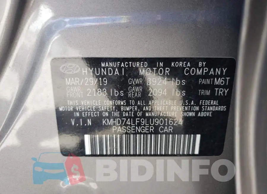 KMHD74LF9LU901624 Photo# 10