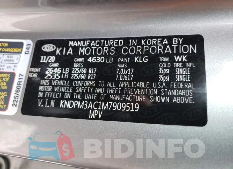 KNDPM3AC1M7909519 Photo# 10