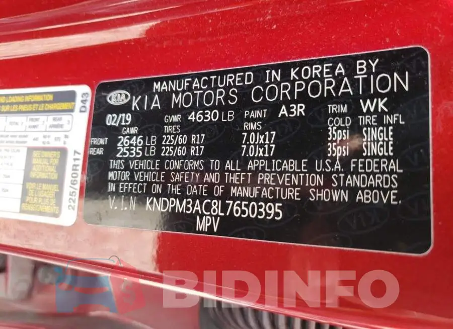 KNDPM3AC8L7650395 Photo# 10