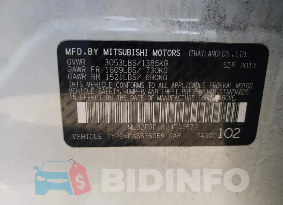 ML32F3FJ8JHF04572 Photo# 10