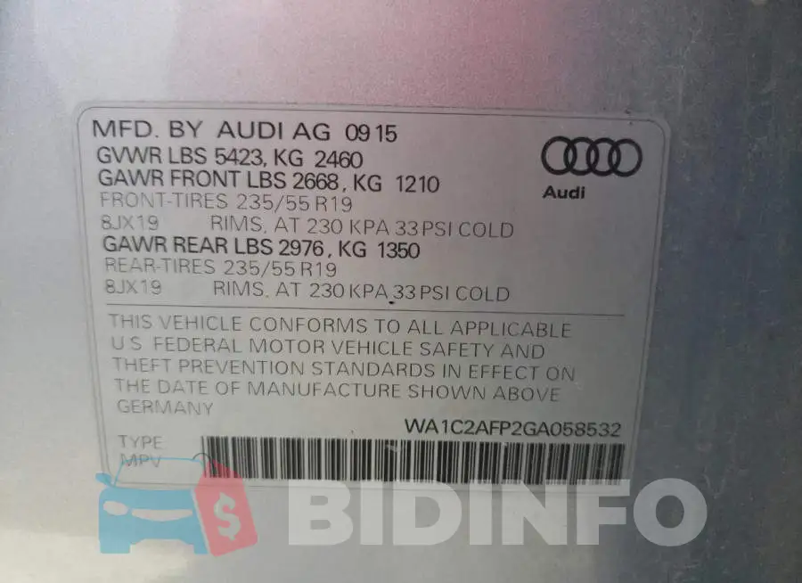 WA1C2AFP2GA058532 Photo# 10