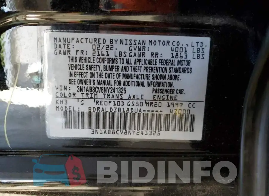 3N1AB8CV8NY241325 Photo# 10