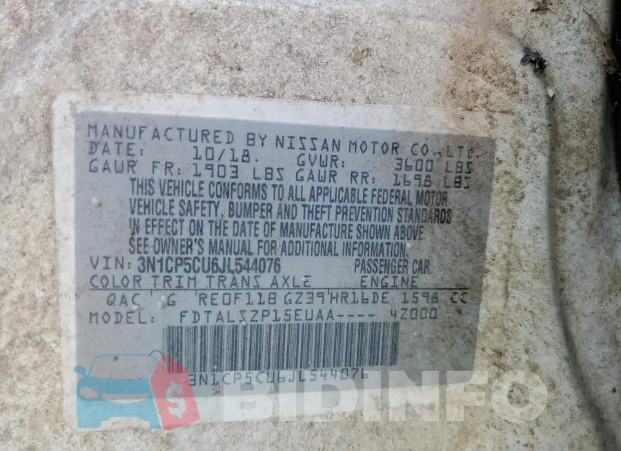 3N1CP5CU6JL544076 Photo# 10