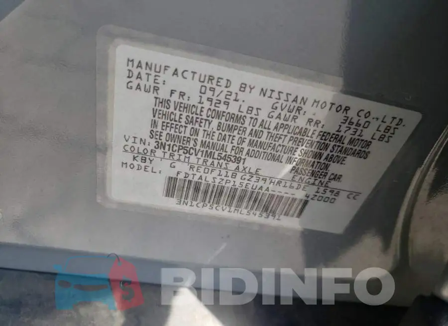 3N1CP5CV1ML545391 Photo# 10
