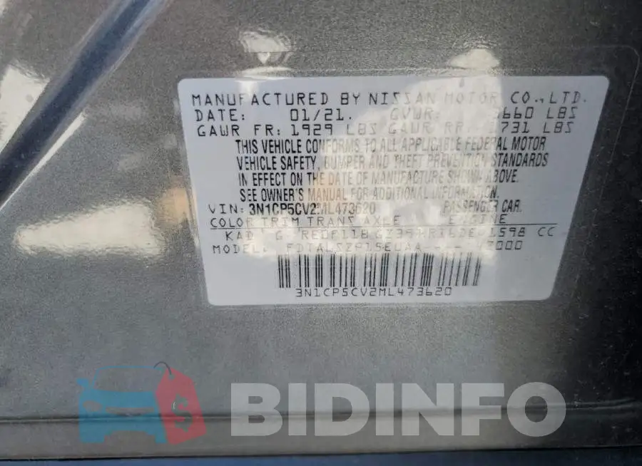 3N1CP5CV2ML473620 Photo# 10