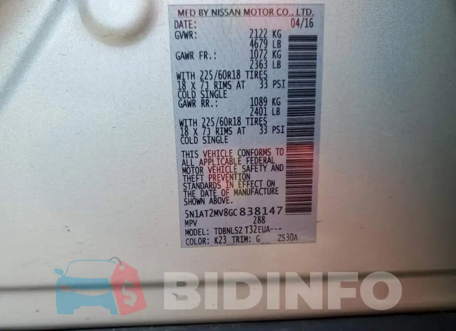 5N1AT2MV8GC838147 Photo# 10