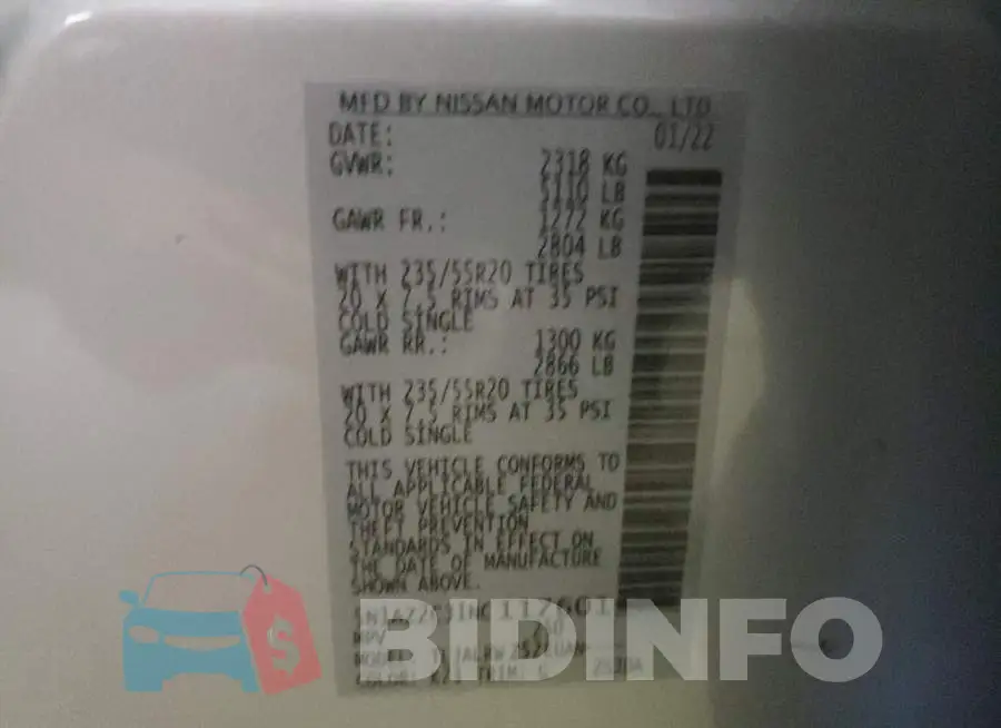 5N1AZ2CJ1NC117601 Photo# 10