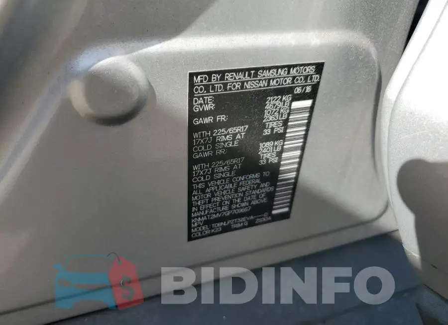 KNMAT2MV7GP709667 Photo# 10