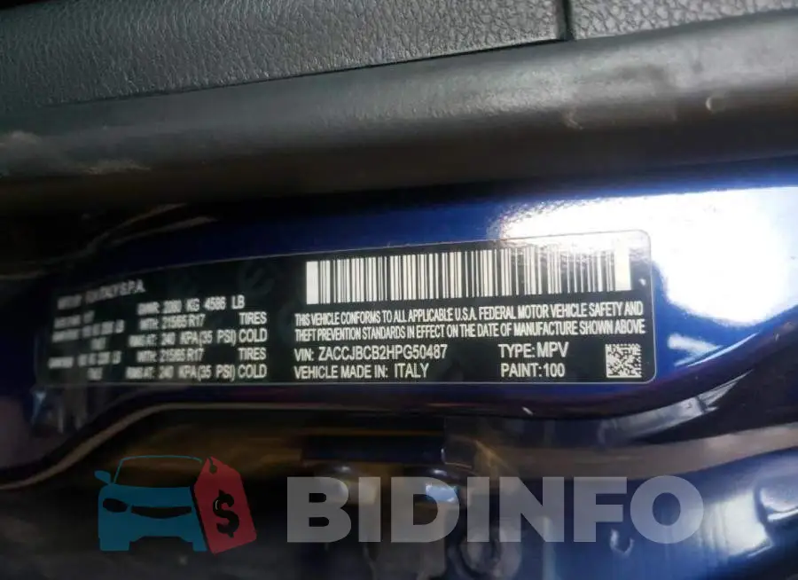ZACCJBCB2HPG50487 Photo# 10