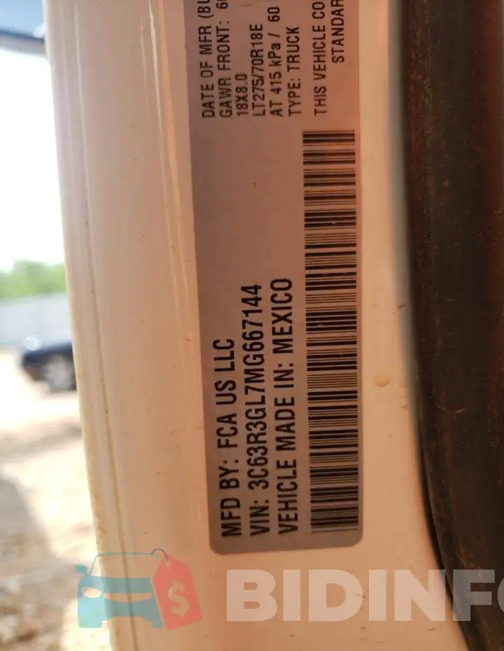 3C63R3GL7MG667144 Photo# 10