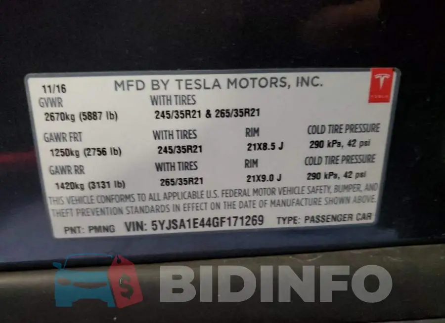 5YJSA1E44GF171269 Photo# 10