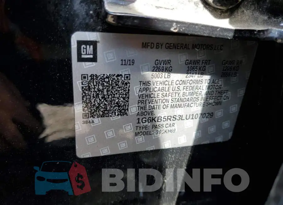 1G6KB5RS3LU107029 Photo# 10