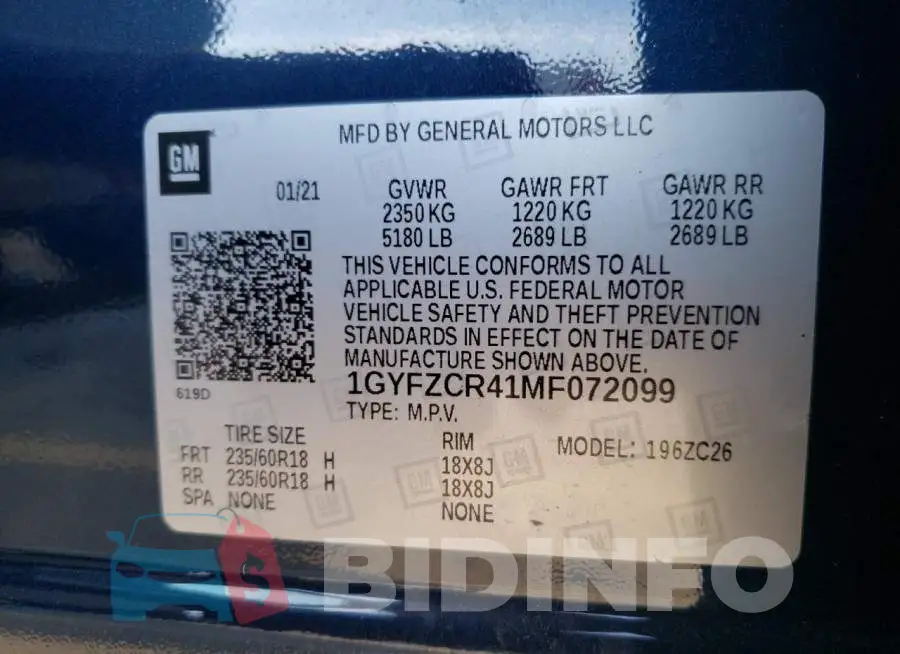 1GYFZCR41MF072099 Photo# 10