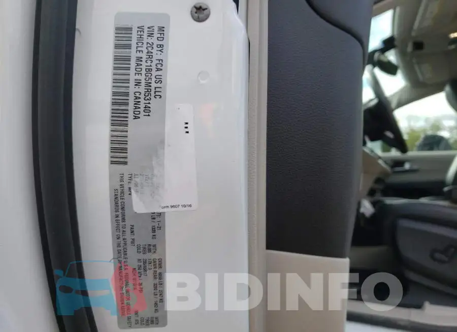 2C4RC1BG5MR531401 Photo# 10
