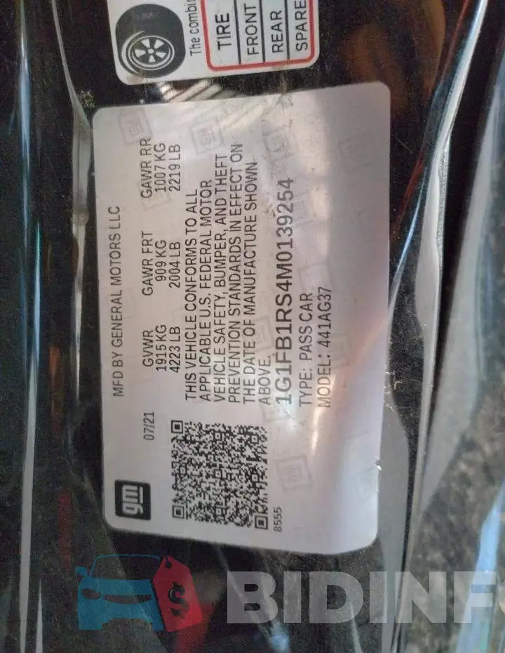 1G1FB1RS4M0139254 Photo# 10