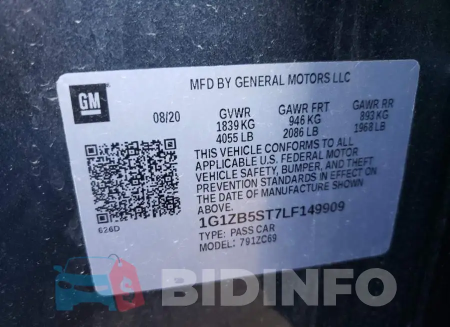 1G1ZB5ST7LF149909 Photo# 10