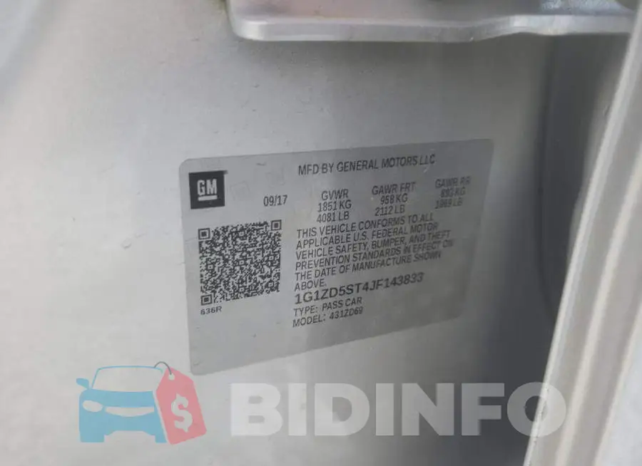 1G1ZD5ST4JF143833 Photo# 10