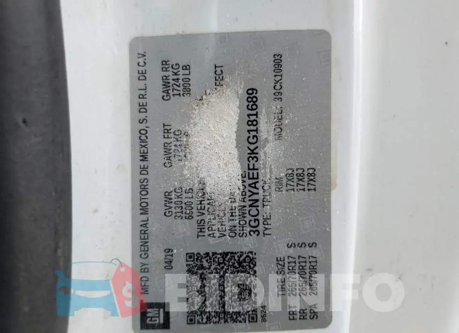 3GCNYAEF3KG181689 Photo# 10