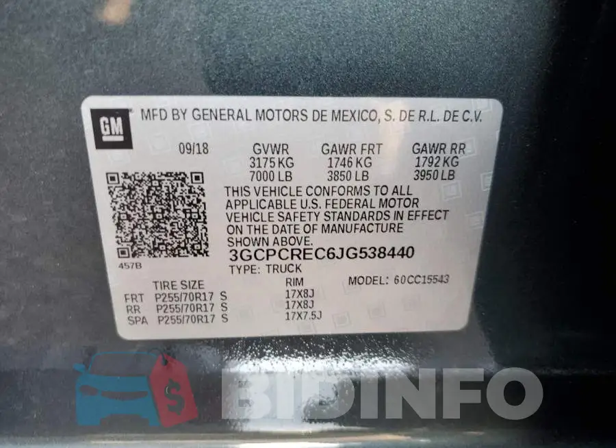 3GCPCREC6JG538440 Photo# 10