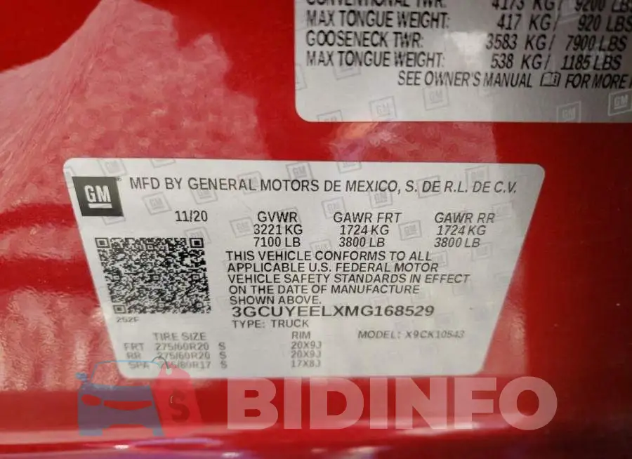 3GCUYEELXMG168529 Photo# 10