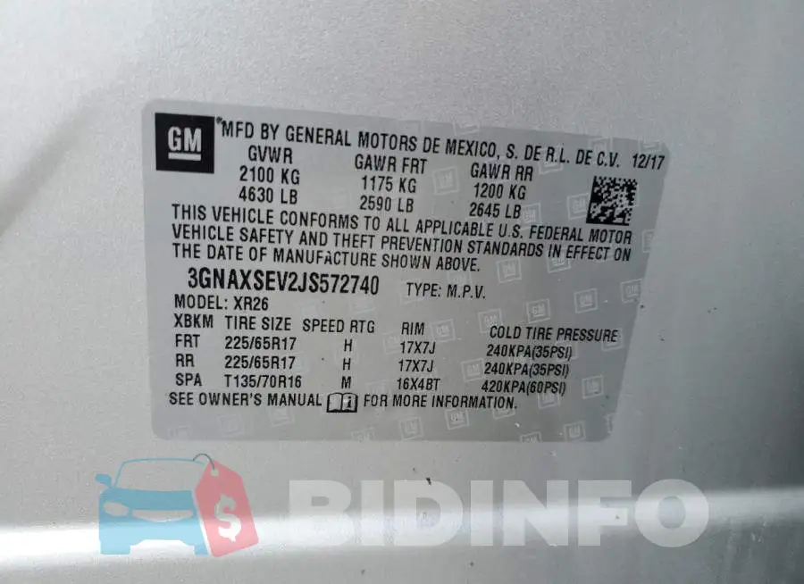 3GNAXSEV2JS572740 Photo# 10