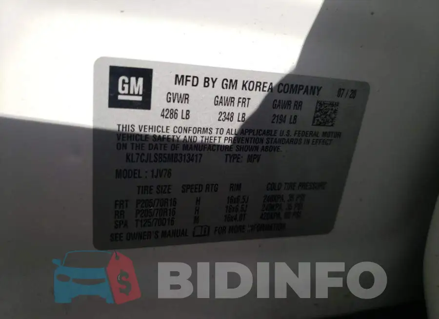 KL7CJLSB5MB313417 Photo# 10