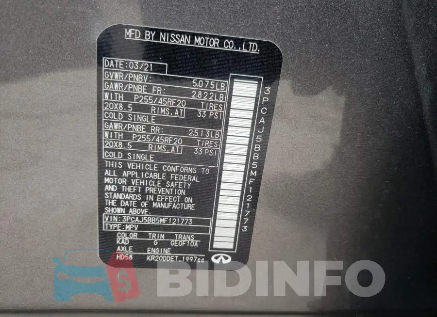 3PCAJ5BB5MF121773 Photo# 10