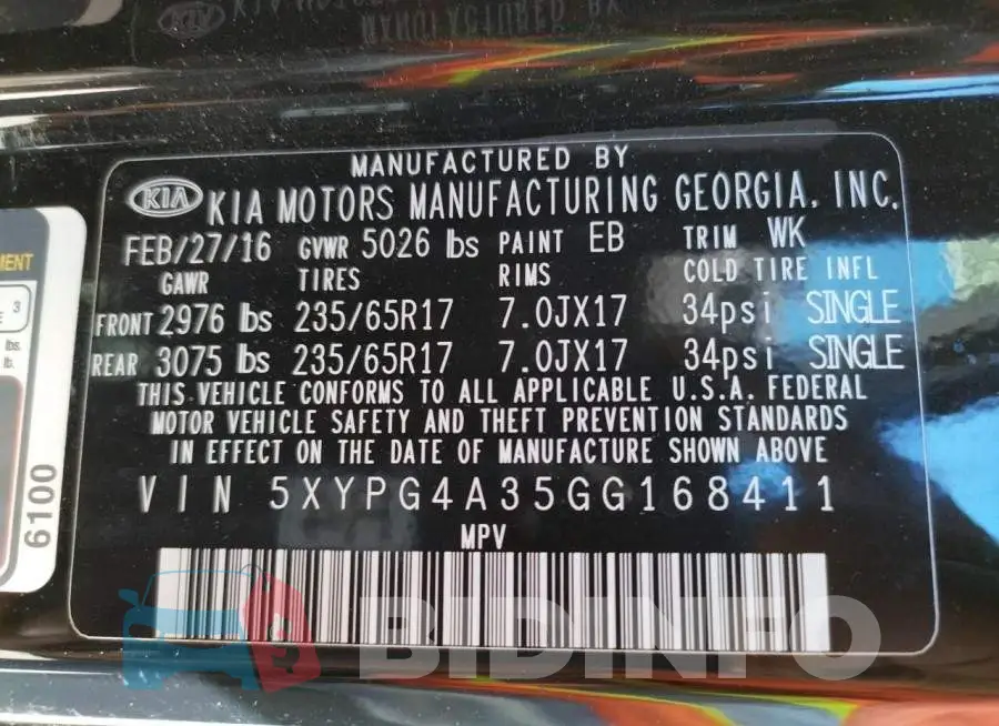 5XYPG4A35GG168411 Photo# 10