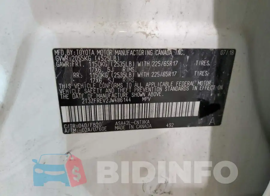 2T3ZFREV2JW486144 Photo# 10
