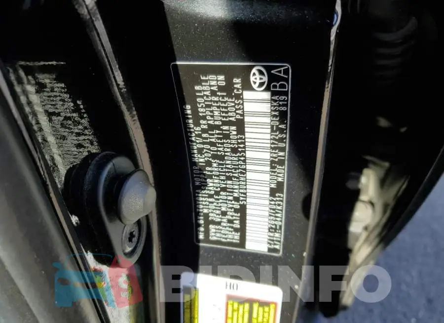 5YFBURHE7GP451413 Photo# 10