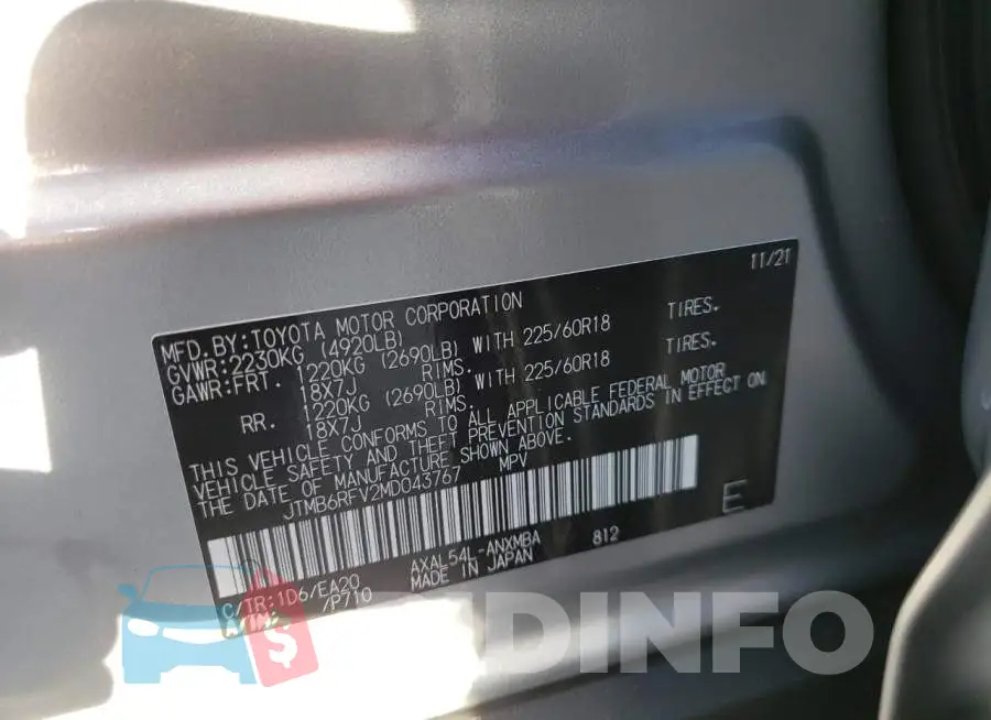 JTMB6RFV2MD043767 Photo# 10