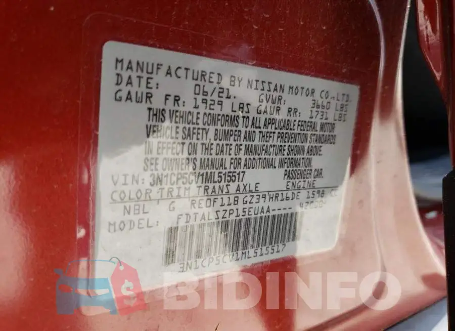 3N1CP5CV1ML515517 Photo# 10