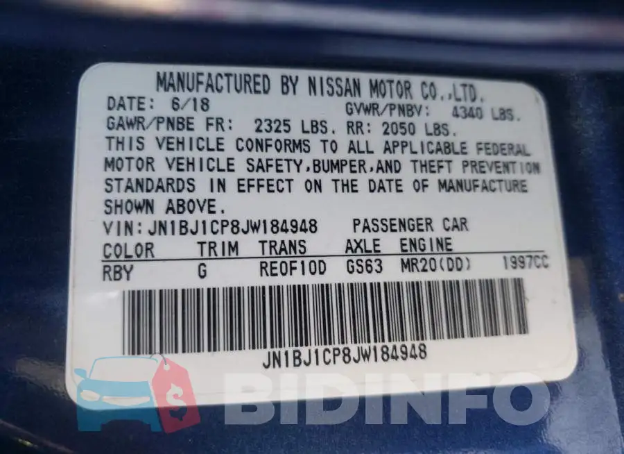 JN1BJ1CP8JW184948 Photo# 10