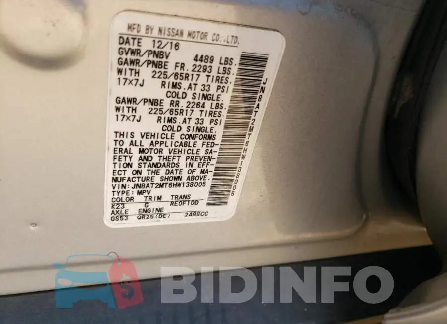 JN8AT2MT6HW138005 Photo# 10