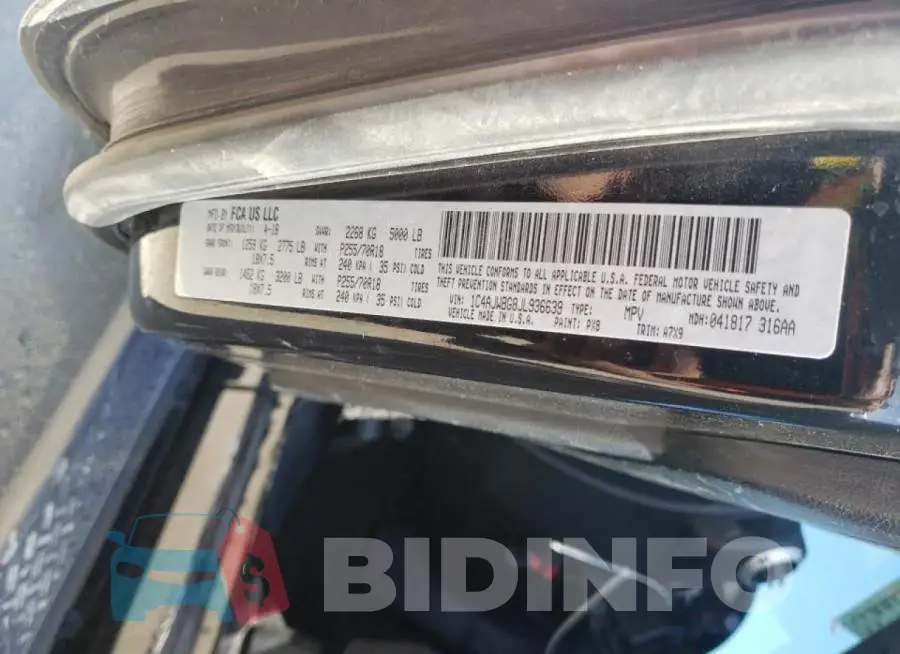 1C4AJWBG8JL936639 Photo# 10