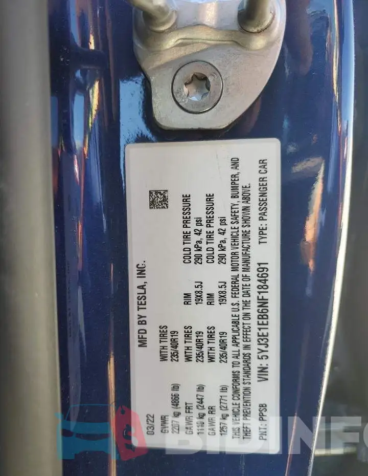 5YJ3E1EB6NF184691 Photo# 13