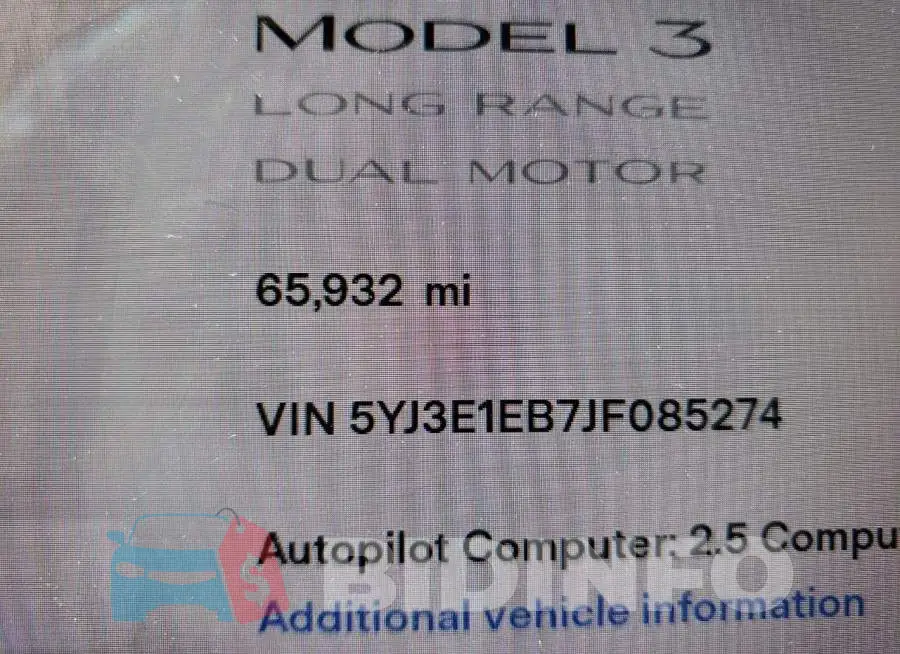 5YJ3E1EB7JF085274 Photo# 8
