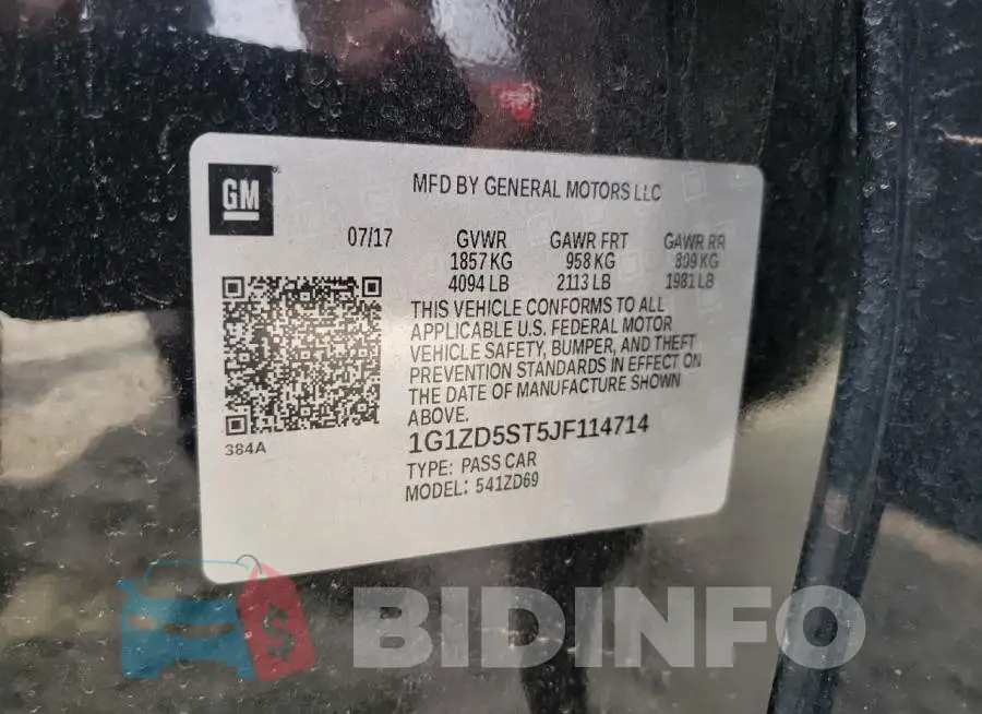 1G1ZD5ST5JF114714 Photo# 10
