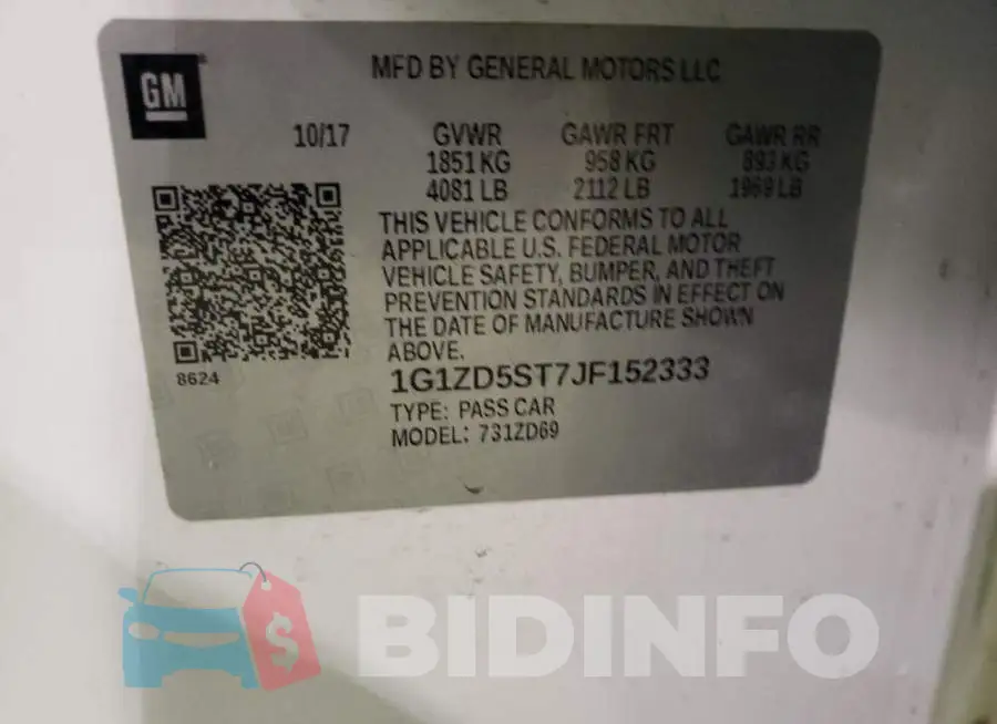 1G1ZD5ST7JF152333 Photo# 10