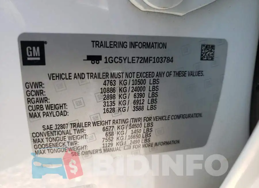1GC5YLE72MF103784 Photo# 10