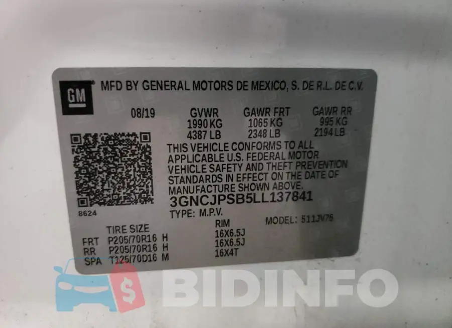 3GNCJPSB5LL137841 Photo# 10