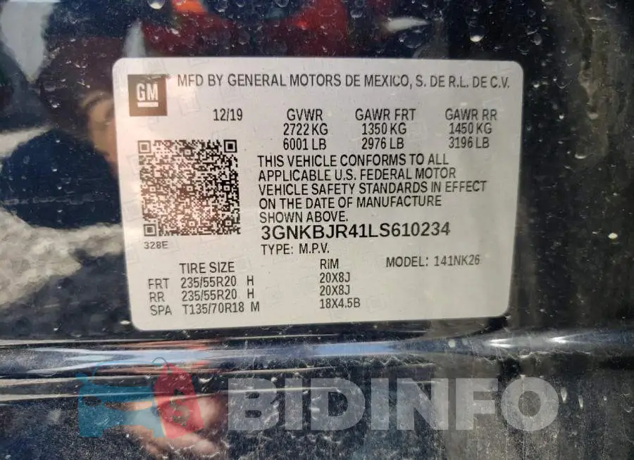 3GNKBJR41LS610234 Photo# 10