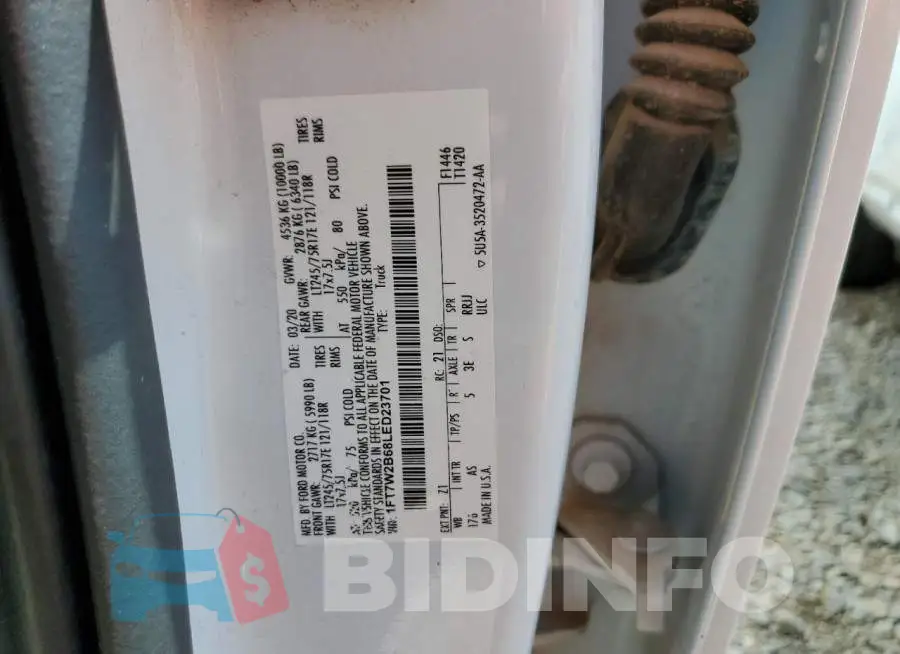 1FT7W2B68LED23701 Photo# 10