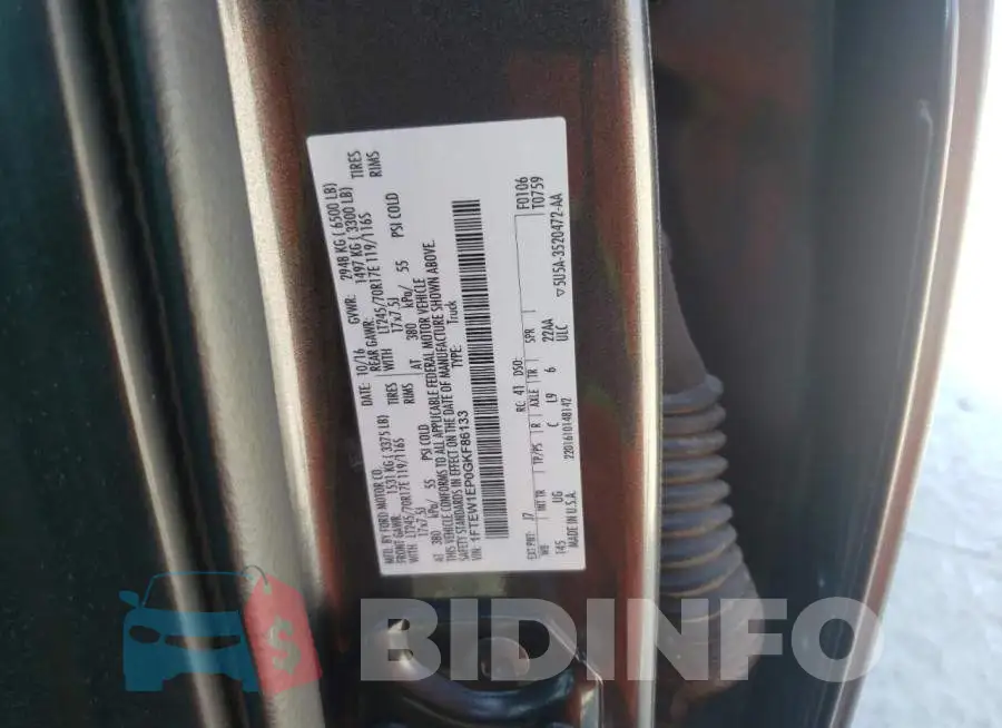 1FTEW1EP0GKF86133 Photo# 10